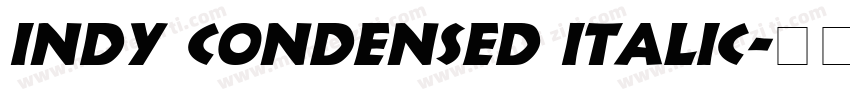 Indy Condensed Italic字体转换